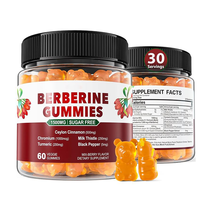 Kẹo dẻo Berberine không đường 6 trong 1