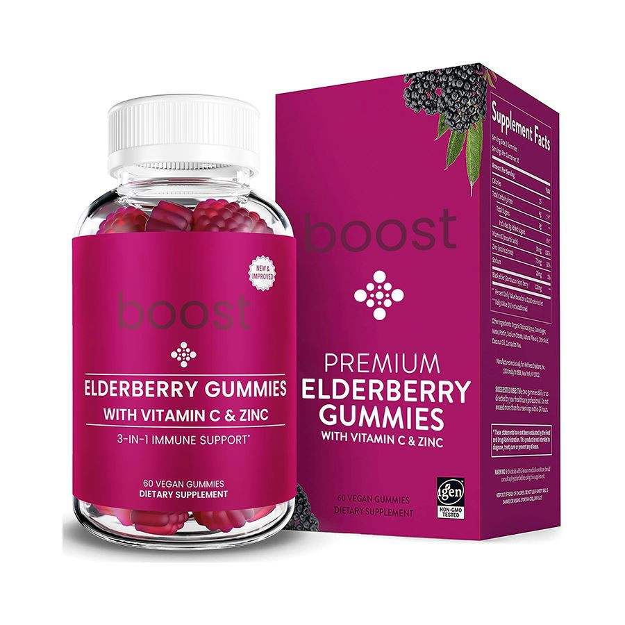 Boost 3 in 1 Eldberry Gummies: Hỗ trợ miễn dịch hàng ngày cho một gia đình sôi động, khỏe mạnh