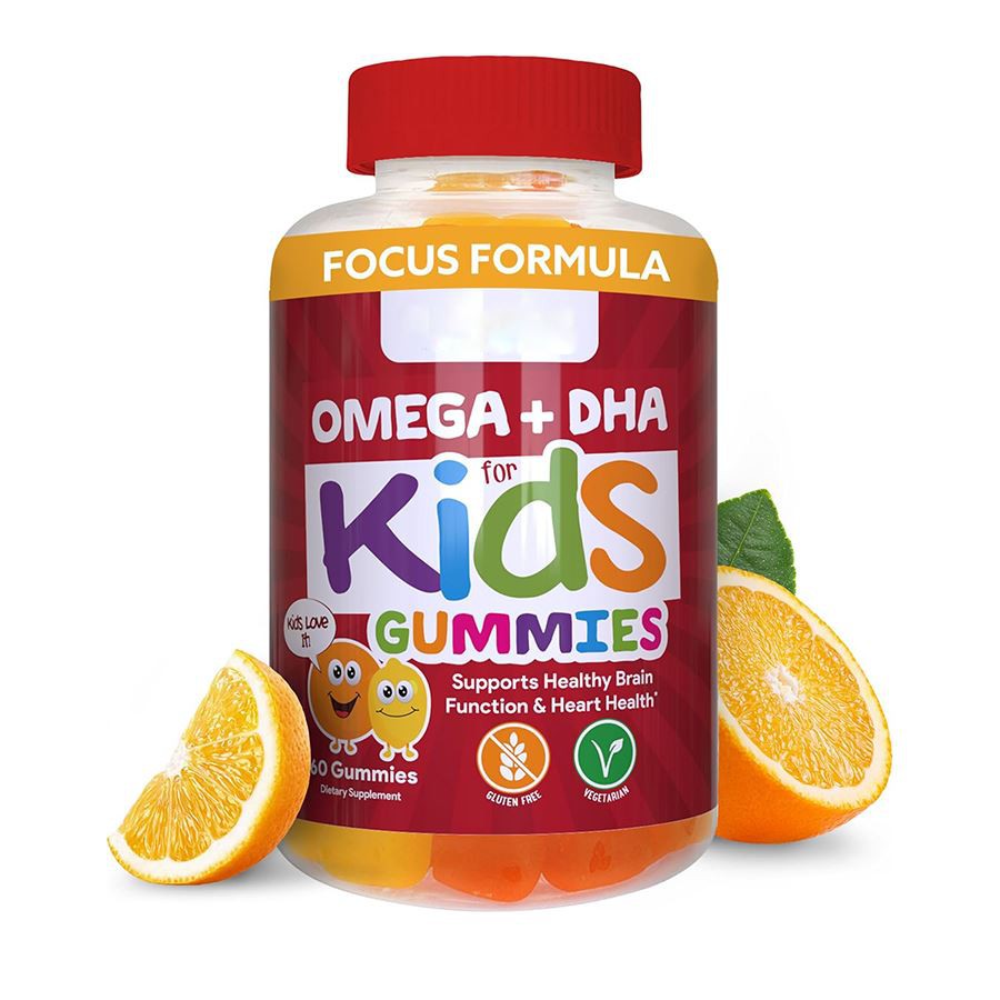 Công thức tập trung Omega DHA cho trẻ em Gummies Hỗ trợ tự nhiên cho những trái tim đang phát triển