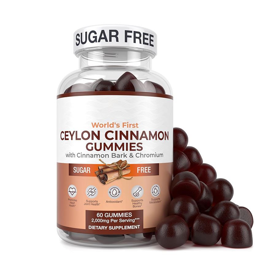 Sugar miễn phí Ceylon quế gummies tự nhiên sức khỏe tốt cho sức khỏe trái tim